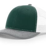 Dark Green White Heather Grey