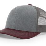 Heather Grey Charcoal Maroon