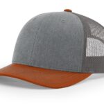 Heather Grey Dark Charcoal Orange