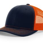 Navy Blue and Orange